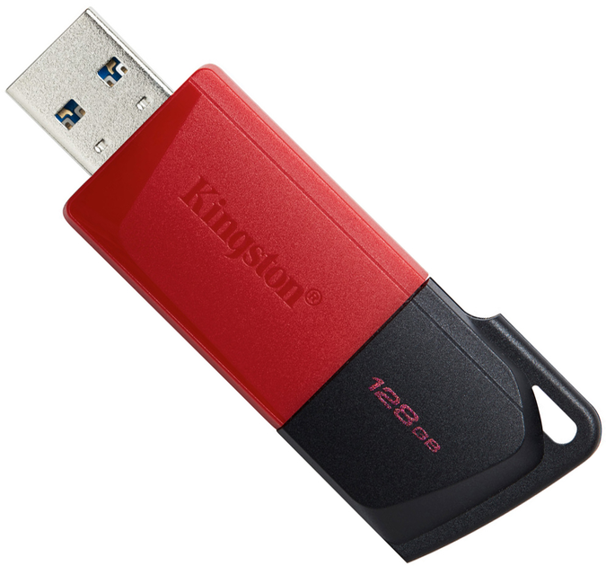 Флешка KINGSTON DataTraveler Exodia M 128 GB USB 3.2 Black/Red від батарейки.com.ua