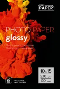 Фотопапір Magic 10*15CM Глянцевий PAPIR 230g (100 аркушів) від батарейки.com.ua
