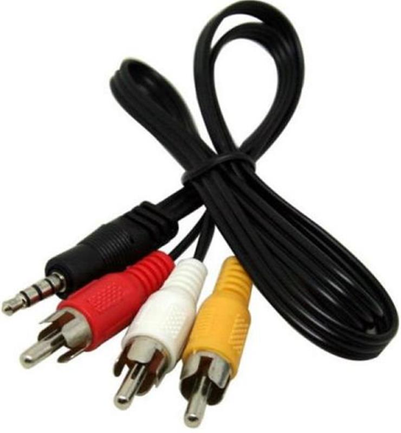 Кабель ATCOM 3RCA - TRRS jack 3.5mm 1,8 м 17320 від батарейки.com.ua