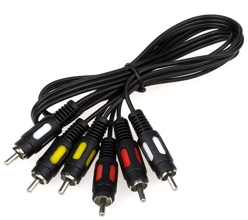 Кабель ATCOM 3RCA-3RCA 1.8m 10711 від батарейки.com.ua
