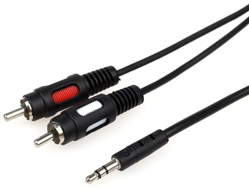 Кабель ATCOM AUX jack3.5 - 2RCA 7.5m 10710 від батарейки.com.ua