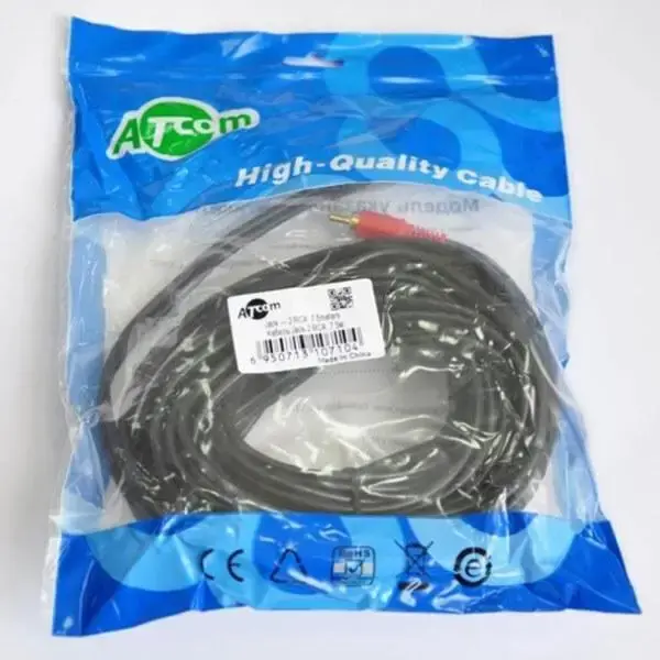 Кабель ATCOM AUX jack3.5 - 2RCA 7.5m 10710), зображення 4