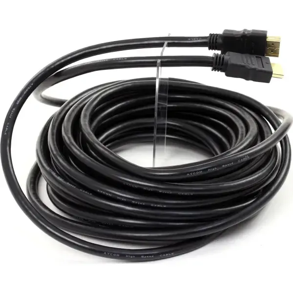 Кабель ATCOM HDMI - HDMI Standard 10.0m black 17394), зображення 4 Кабель ATCOM HDMI - HDMI Standard 10.0m black 17394), зображення 4