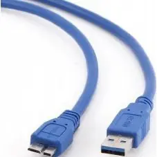 Кабель ATCOM USB 3.0 - Micro B 1,8м синій 12826), зображення 3