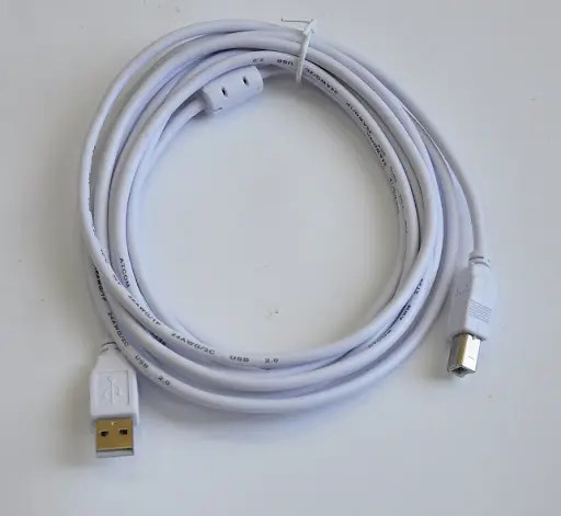Кабель ATCOM USB AM - USB BM 3.0 м white 8099 від батарейки.com.ua