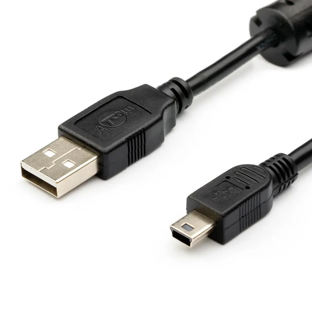 Кабель ATCOM USB - Mini ferit 0.8m 3793), зображення 2