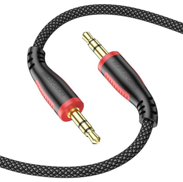 Кабель BOROFONE BL14 jack - jack 1m чорний), зображення 3