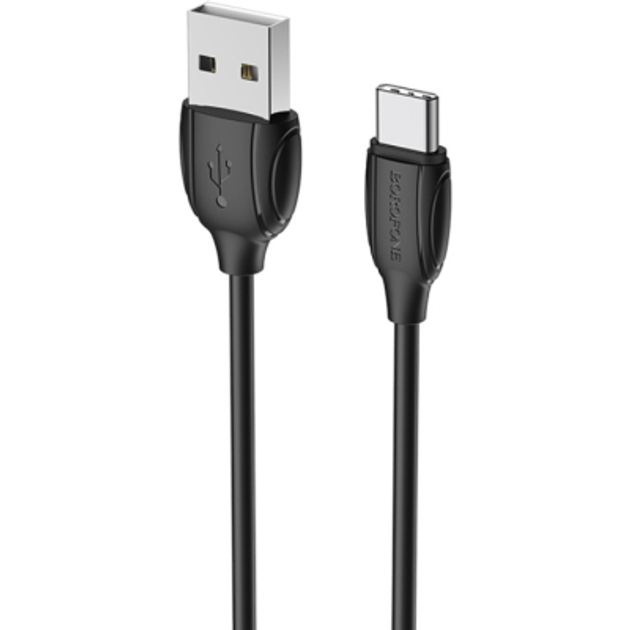 Кабель BOROFONE BX19 USB AM - Type-C 2.4A 1m чорний), зображення 3