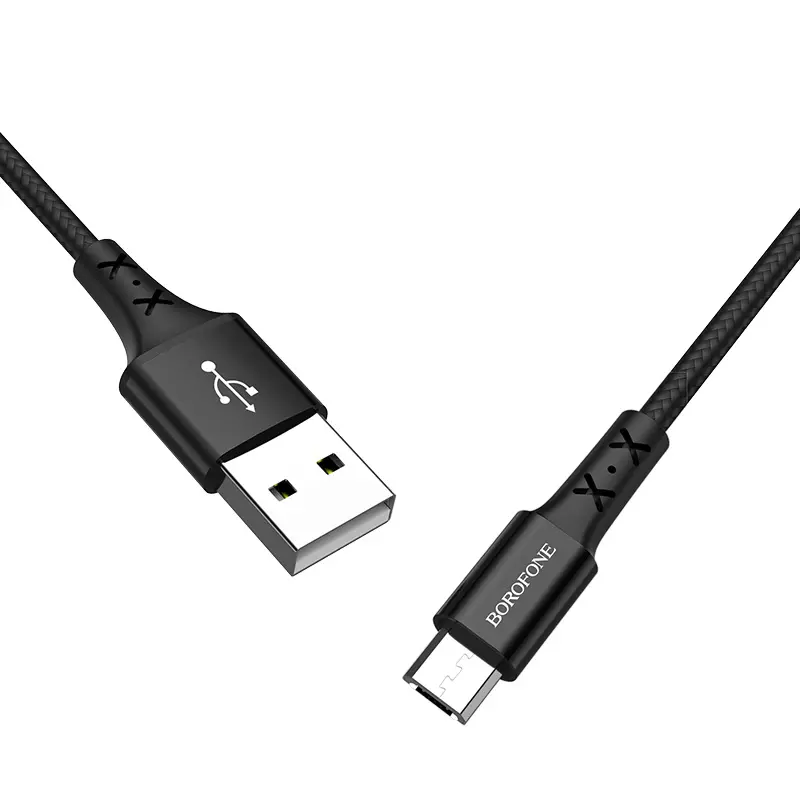 Кабель BOROFONE BX20 Enjoy USB AM - Micro 2A 1m чорний), зображення 3