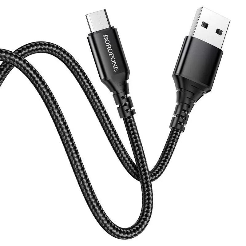 Кабель BOROFONE BX54 USB AM - Micro 2.4A 1m black від батарейки.com.ua