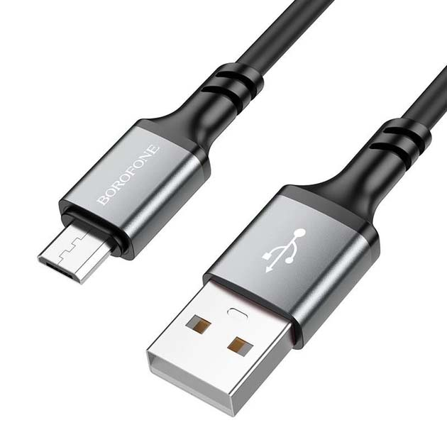 Кабель BOROFONE BX83 USB - Micro 2.4A 1m чорний), зображення 4