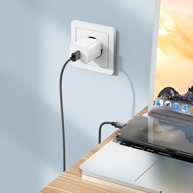 Кабель BOROFONE BX87 USB AM - Micro 2.4A 1m black), зображення 5 Кабель BOROFONE BX87 USB AM - Micro 2.4A 1m black), зображення 5