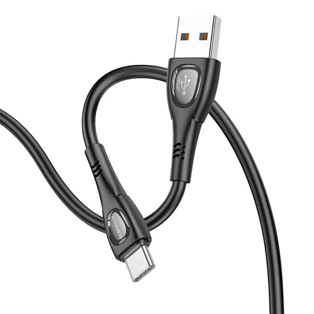 Кабель BOROFONE BX98 USB AM - Type-C 3A 1m чорний від батарейки.com.ua