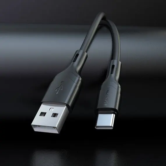 Кабель BOROFONE BX99 USB - Type-C 3A 1m silicone black), зображення 4 Кабель BOROFONE BX99 USB - Type-C 3A 1m silicone black), зображення 4