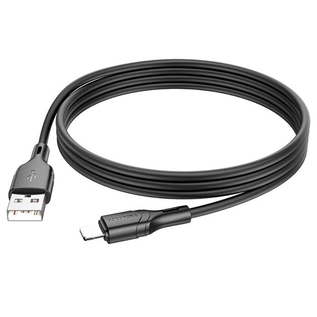 Кабель BOROFONE BX99 USB AM-Lighthing 2.4A silicone 1m від батарейки.com.ua