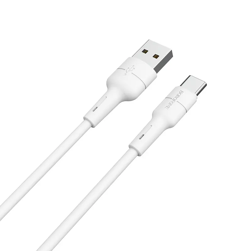Кабель BOROFONE BX30 USB AM - Type-C Silicone 3A 1m white від батарейки.com.ua
