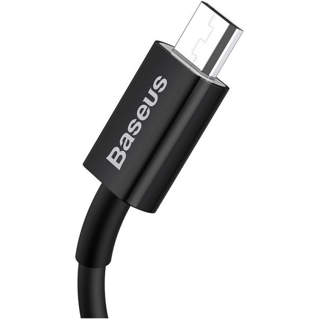 Кабель Baseus USB AM - Micro CAMYS-01 2A 1m Black), зображення 4 Кабель Baseus USB AM - Micro CAMYS-01 2A 1m Black), зображення 4