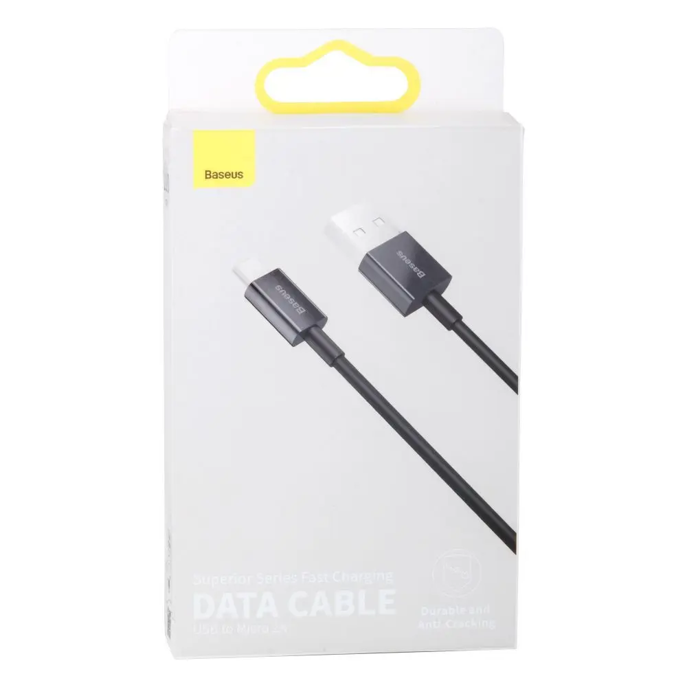 Кабель Baseus USB AM - Micro CAMYS-А-01 2A 2m Black), зображення 4