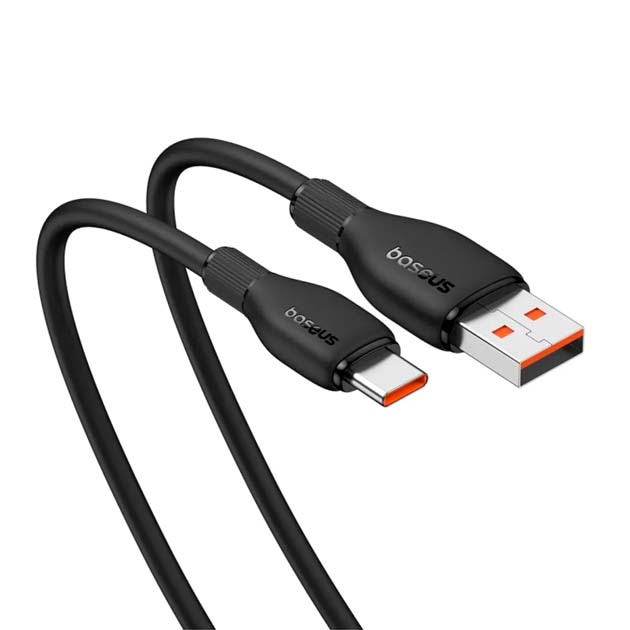 Кабель Baseus USB AM - Type-C Pudding Series P10355703111-00 100W 1.2m Black), зображення 5 Кабель Baseus USB AM - Type-C Pudding Series P10355703111-00 100W 1.2m Black), зображення 5