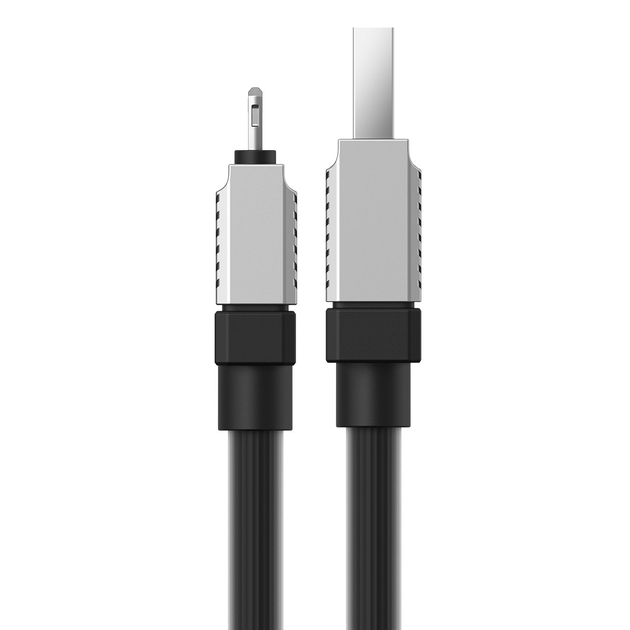 Кабель Baseus USB AM - lightning CoolPlay CAKW000401 2,4A 1m Black), зображення 3 Кабель Baseus USB AM - lightning CoolPlay CAKW000401 2,4A 1m Black), зображення 3