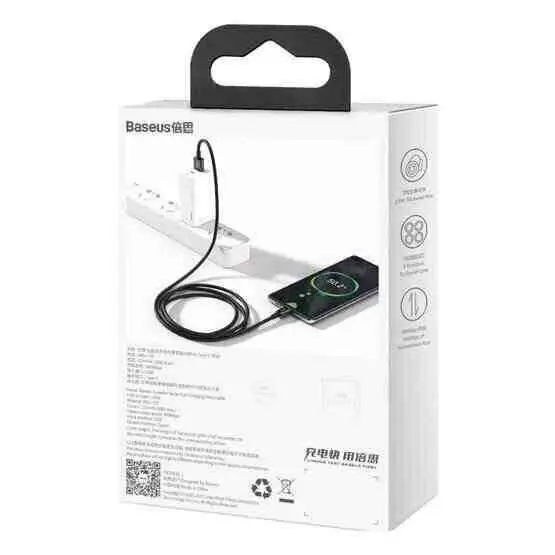 Кабель Baseus USB AM>Type-C Data Cable 66W 1m CATYS-01 Black), зображення 7
