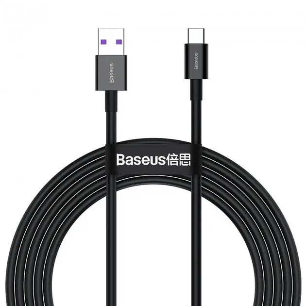 Кабель Baseus USB AM - Type-C Data Cable 66W 2m CATYS-01 Black від батарейки.com.ua
