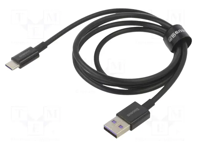 Кабель Baseus USB AM - Type-C Data Cable 66W 2m CATYS-01 Black), зображення 4 Кабель Baseus USB AM - Type-C Data Cable 66W 2m CATYS-01 Black), зображення 4