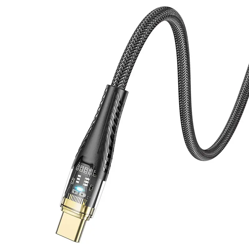 Кабель HOCO U121 USB - Type C 3А 1м чорний), зображення 5