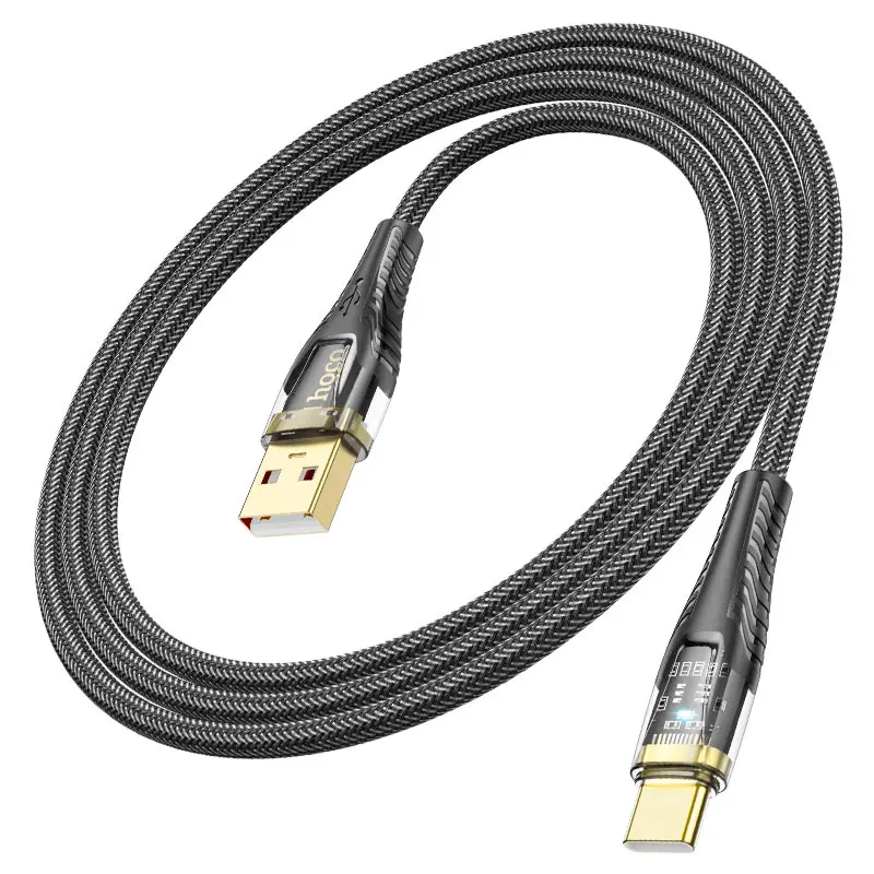 Кабель HOCO U121 USB - Type C 3А 1м чорний), зображення 6