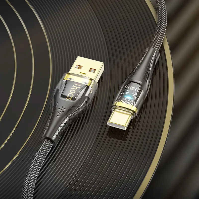 Кабель HOCO U121 USB - Type C 3А 1м чорний), зображення 8