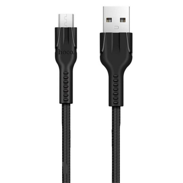 Кабель HOCO U31 Benay USB - Micro 1m Black), зображення 3 Кабель HOCO U31 Benay USB - Micro 1m Black), зображення 3