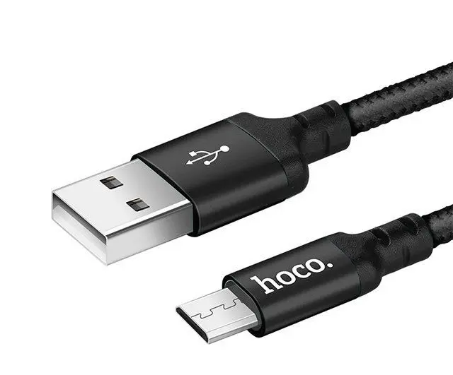 Кабель HOCO X14 Times USB - Micro 2A 2m чорний), зображення 2 Кабель HOCO X14 Times USB - Micro 2A 2m чорний), зображення 2