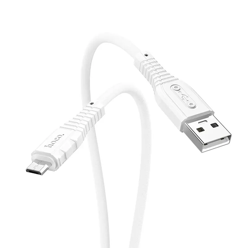 Кабель HOCO X67 USB - Micro data 1м білий від батарейки.com.ua