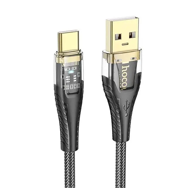 Кабель HOCO U121 USB - Type C 3А 1м чорний), зображення 2