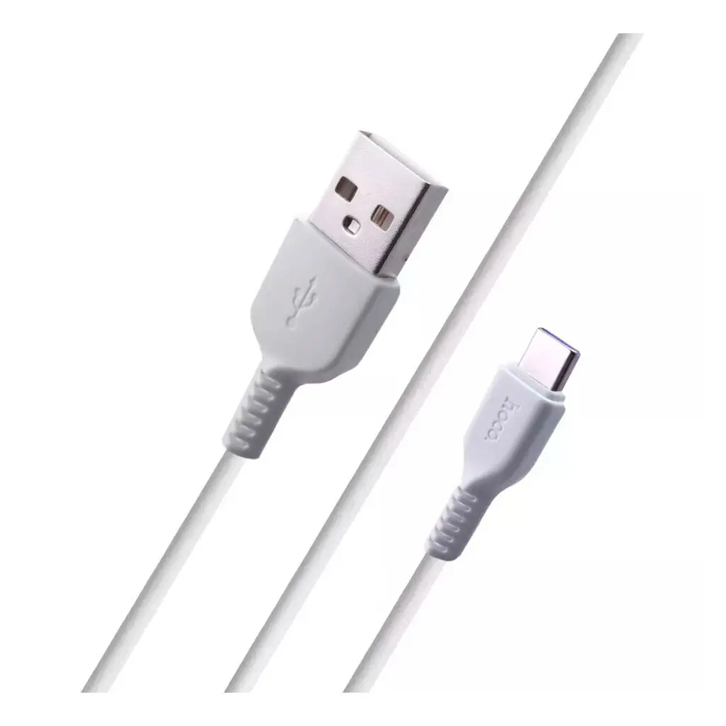 Кабель HOCO X20 USB - Type-C 2A 1m White), зображення 2 Кабель HOCO X20 USB - Type-C 2A 1m White), зображення 2