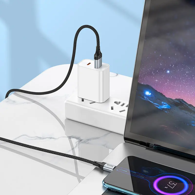 Кабель HOCO X102 USB - Micro 2,4A 1m чорний), зображення 8