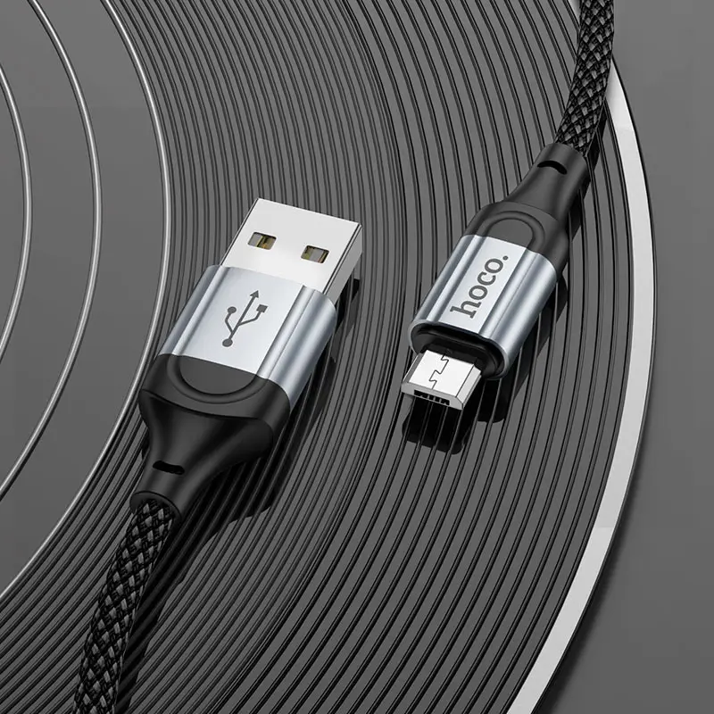 Кабель HOCO X102 USB - Micro 2,4A 1m чорний), зображення 9