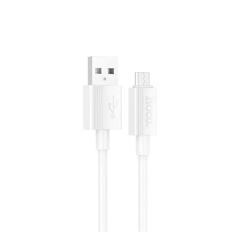 Кабель HOCO X107 USB AM - Micro 3A 1m білий), зображення 4
