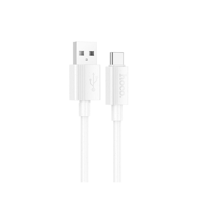 Кабель HOCO X107 USB AM - Type-C 3A 1м білий), зображення 2 Кабель HOCO X107 USB AM - Type-C 3A 1м білий), зображення 2