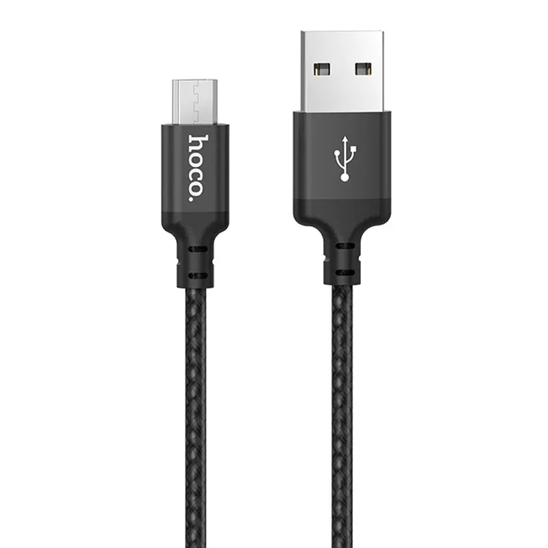 Кабель HOCO X14 Times USB - Micro 2A 2m чорний), зображення 5 Кабель HOCO X14 Times USB - Micro 2A 2m чорний), зображення 5