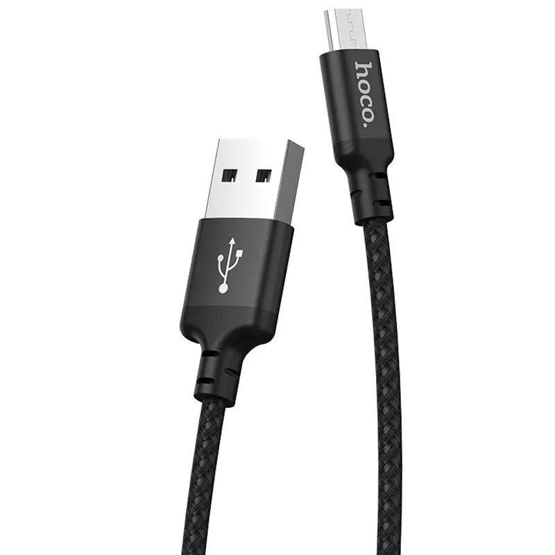 Кабель HOCO X14 Times USB - Micro 2A 2m чорний), зображення 6 Кабель HOCO X14 Times USB - Micro 2A 2m чорний), зображення 6
