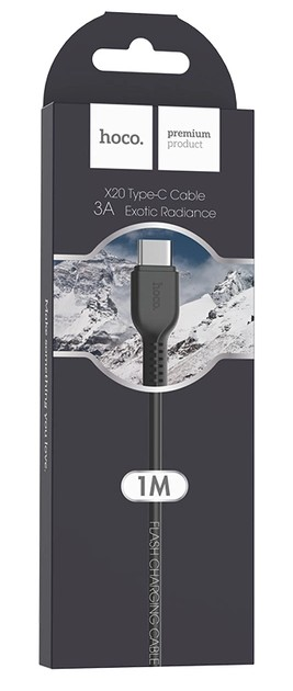 Кабель HOCO X20 USB - Type-C 1м black), зображення 4