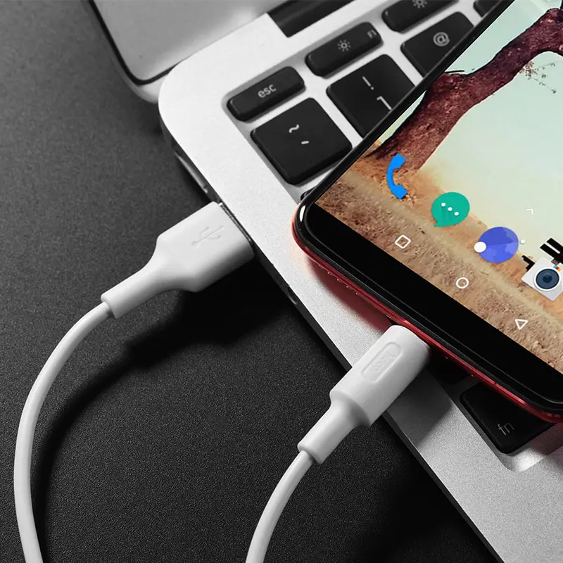 Кабель HOCO X25 USB - Type-C 2A 1м White), зображення 4 Кабель HOCO X25 USB - Type-C 2A 1м White), зображення 4