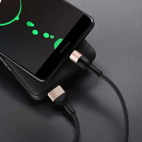Кабель HOCO X26 USB - Type-C 1м Black/Gold), зображення 5