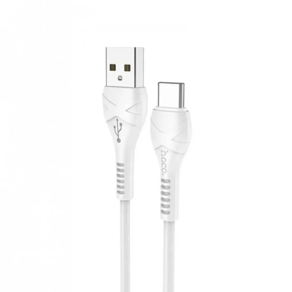 Кабель HOCO X37 USB - Type-C 3А 1м White), зображення 4 Кабель HOCO X37 USB - Type-C 3А 1м White), зображення 4