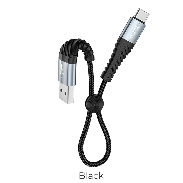 Кабель HOCO X38 USB - Type-C 0,25m Black), зображення 3 Кабель HOCO X38 USB - Type-C 0,25m Black), зображення 3