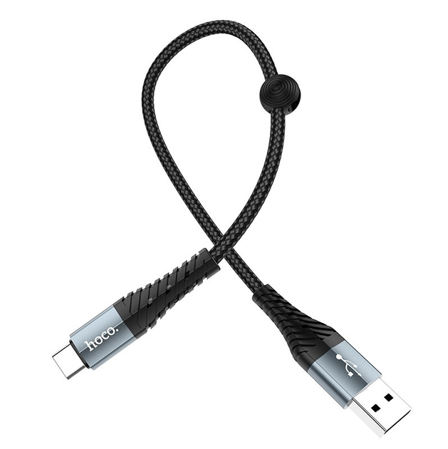Кабель HOCO X38 USB - Type-C 0,25m Black), зображення 4 Кабель HOCO X38 USB - Type-C 0,25m Black), зображення 4