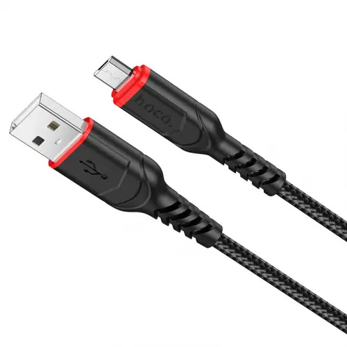 Кабель HOCO X59 USB - Micro 2,4A 2m чорний), зображення 4 Кабель HOCO X59 USB - Micro 2,4A 2m чорний), зображення 4
