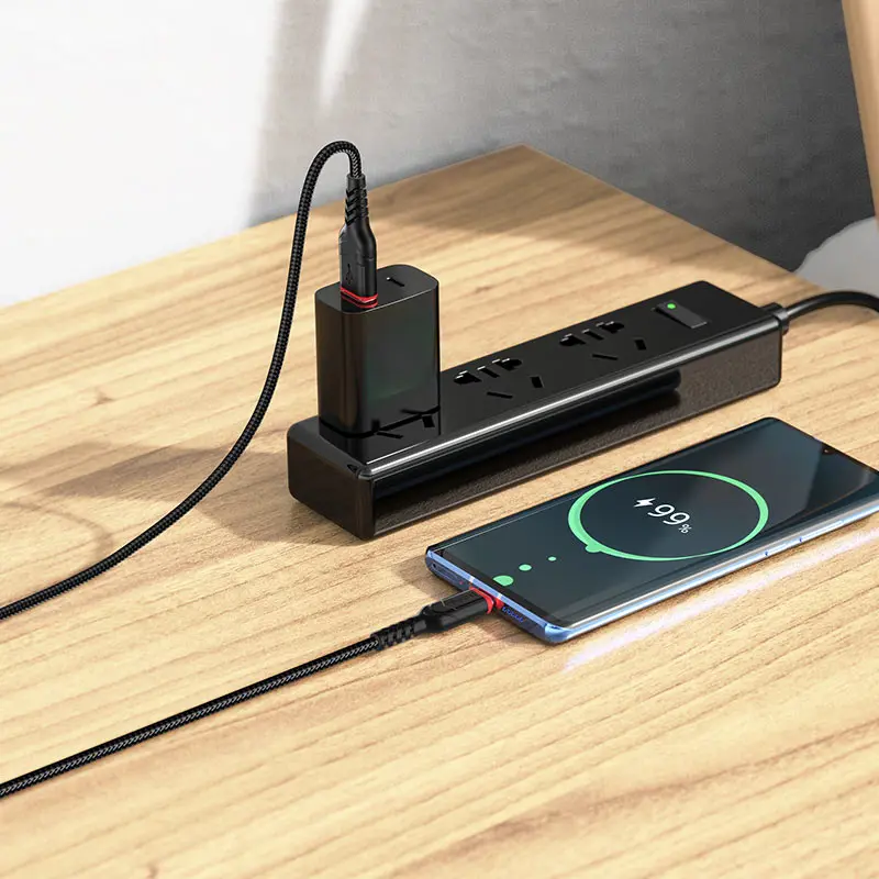 Кабель HOCO X59 USB - Type C 2,4A 1m чорний), зображення 4