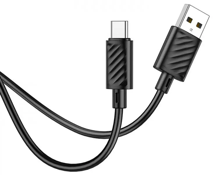 Кабель HOCO X88 USB AM - Type-C data 3A 1m Black від батарейки.com.ua
